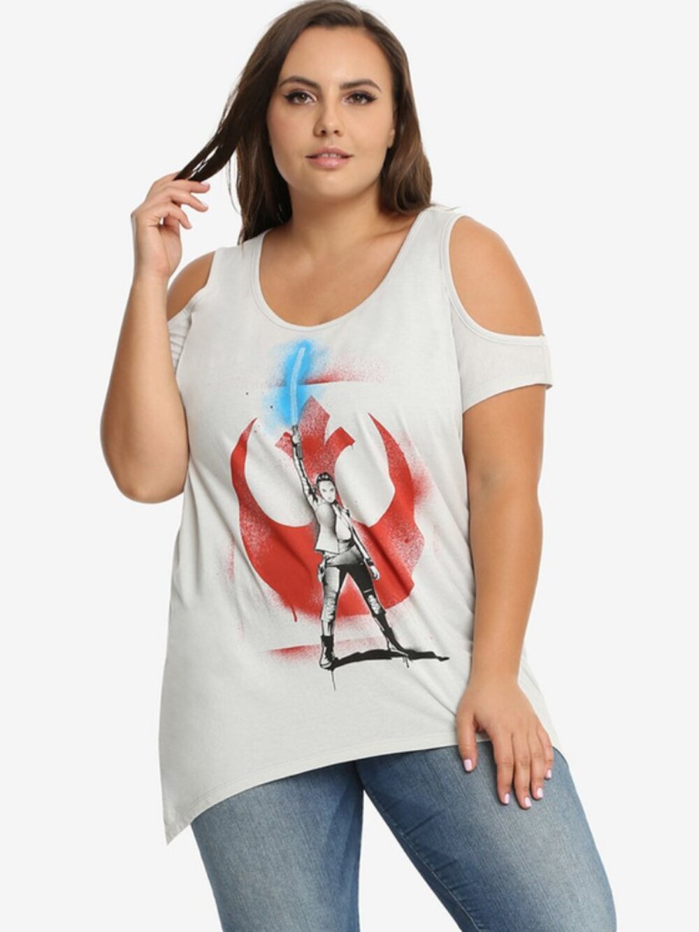 Torrid Star Wars Rey Cold Shoulder Tee